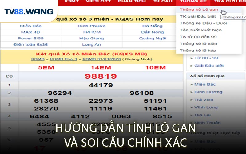 Hướng Dẫn Tính Lô Gan Và Soi Cầu Chính Xác